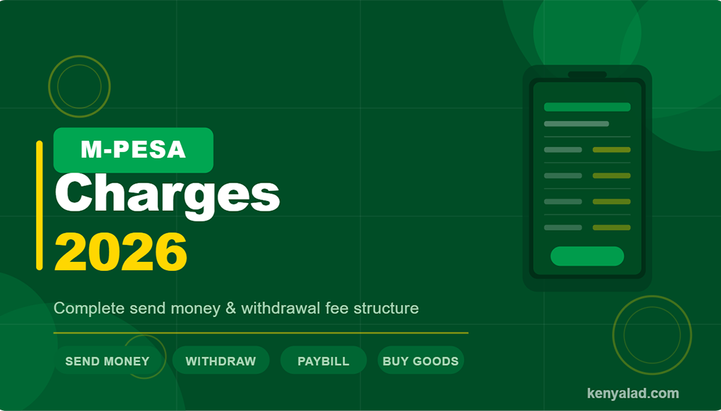 M-Pesa charges 2026 Kenya - complete send money and withdrawal fee structure guide