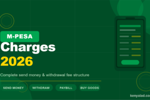 M-Pesa charges 2026 Kenya - complete send money and withdrawal fee structure guide